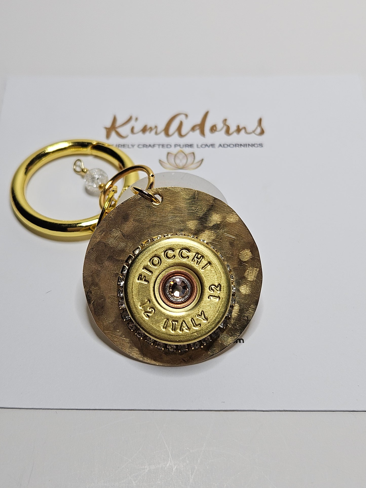 Fiocchi 12 brass handbag charm