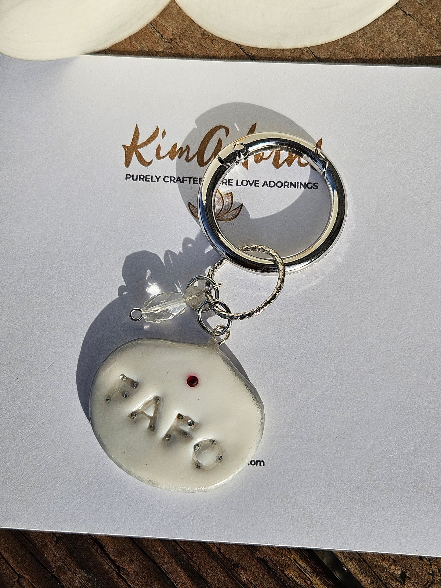 FAFO Clay handbag charm silver