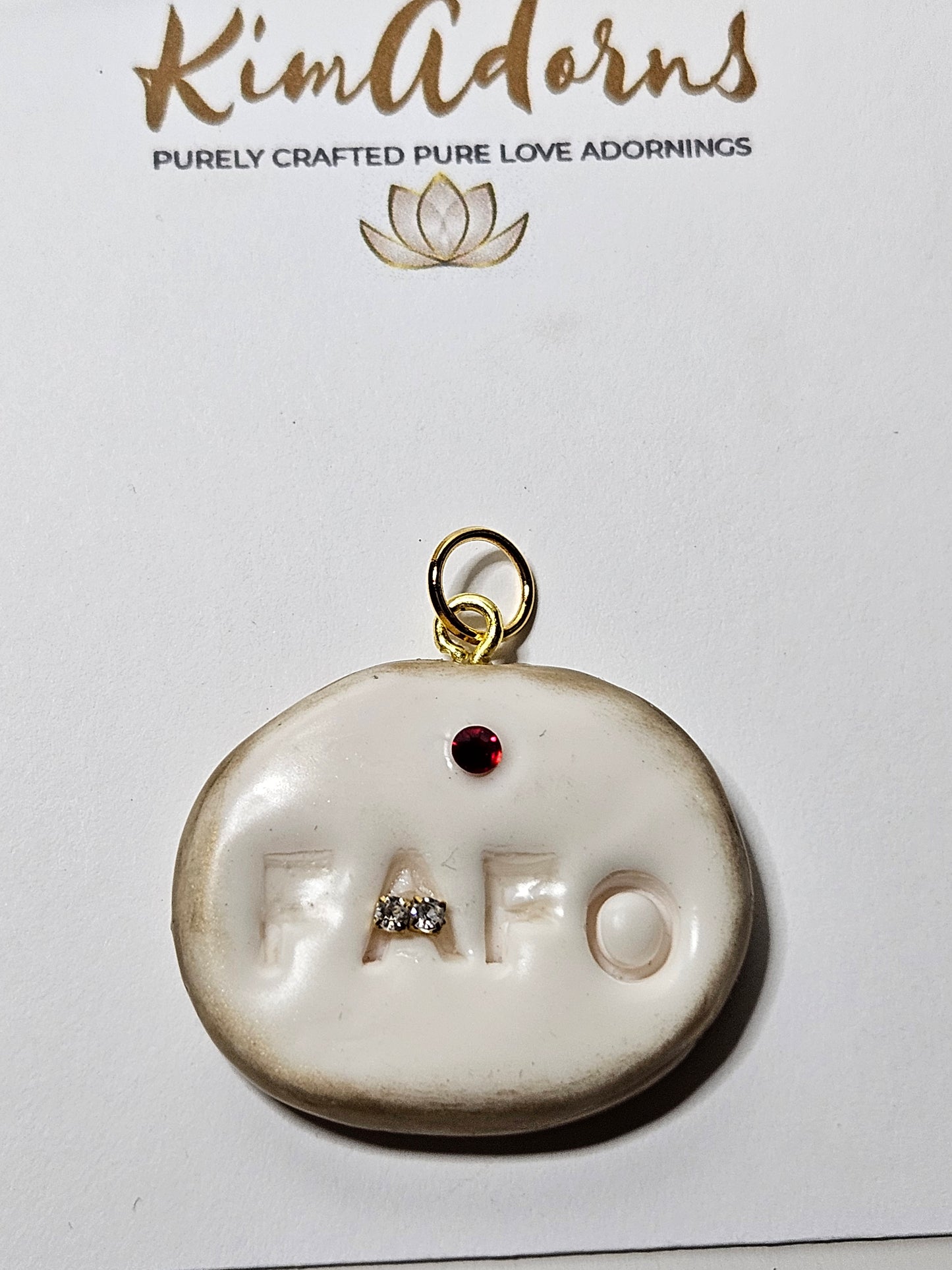 FAFO clay charm