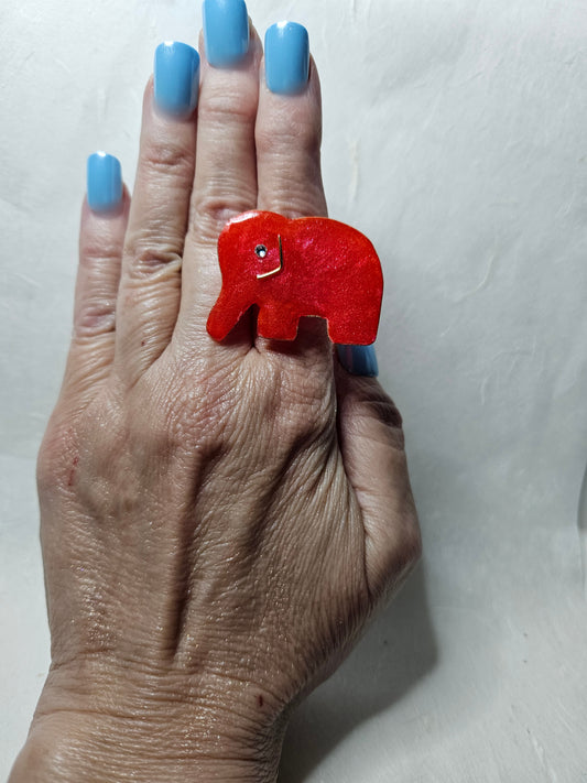 Red elephant ring