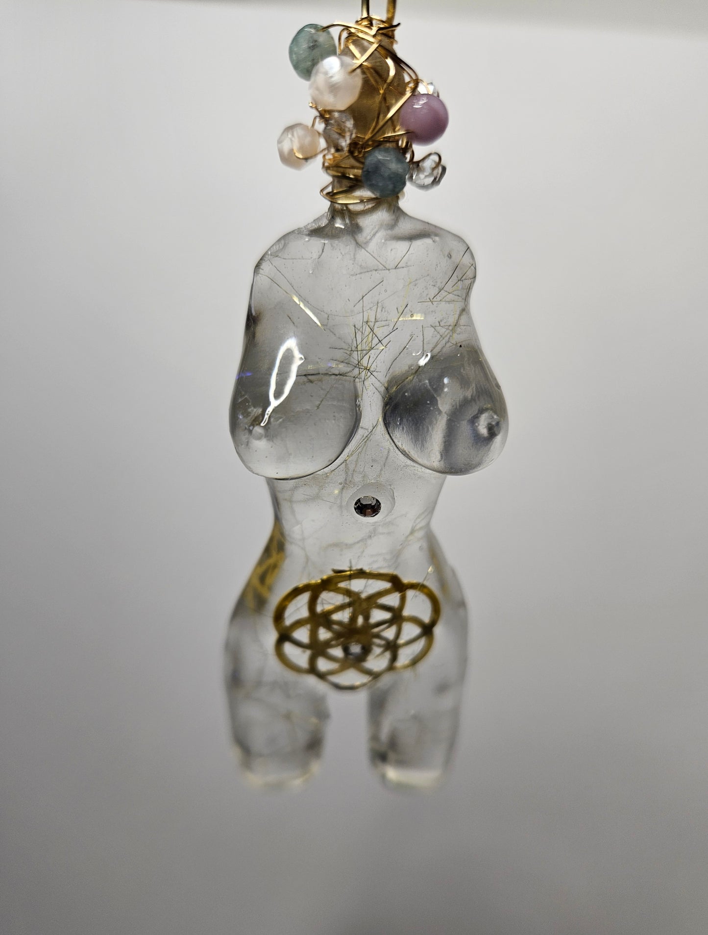 Divine feminine form pendant necklace