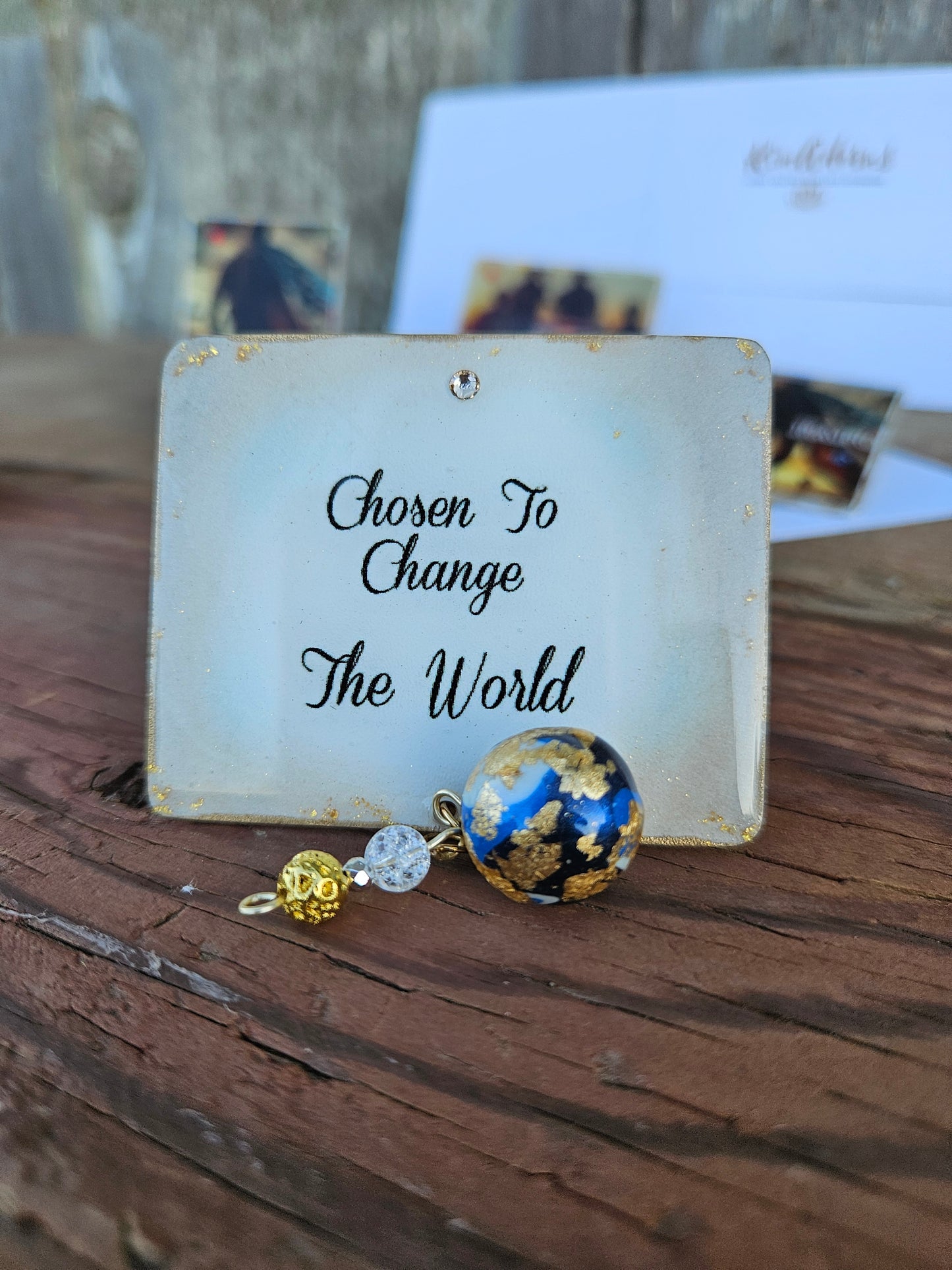 Chosen to change the world keepsake pin