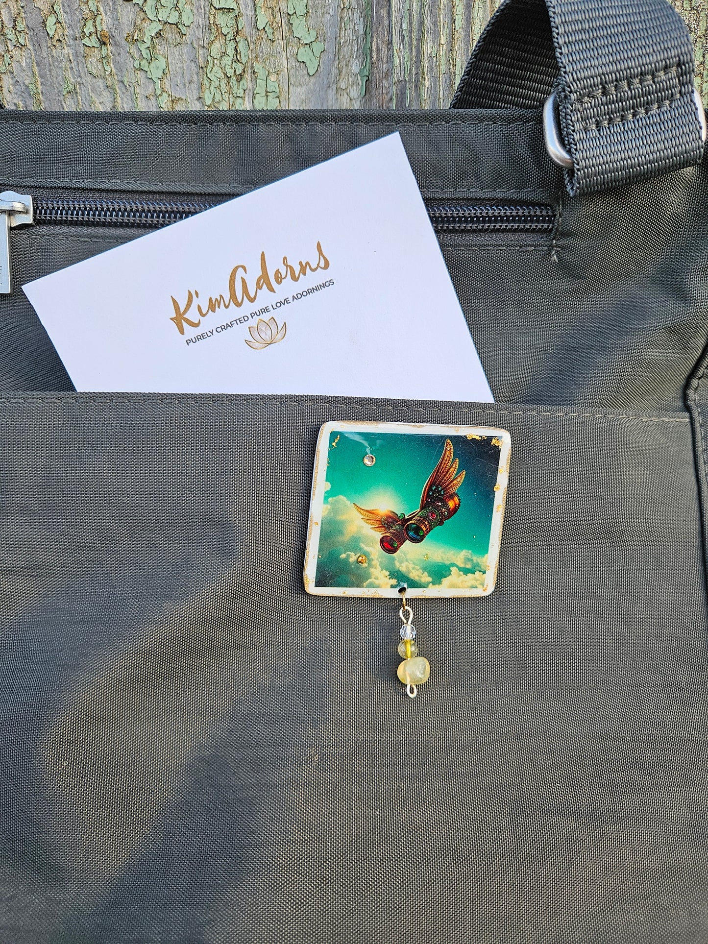 Bedazzled Binocular Pin Sm.