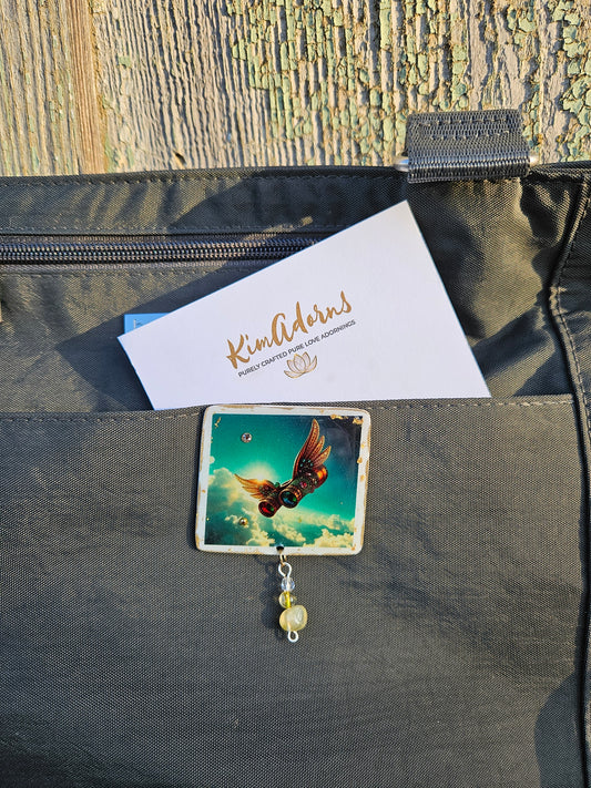 Bedazzled Binocular Pin Sm.