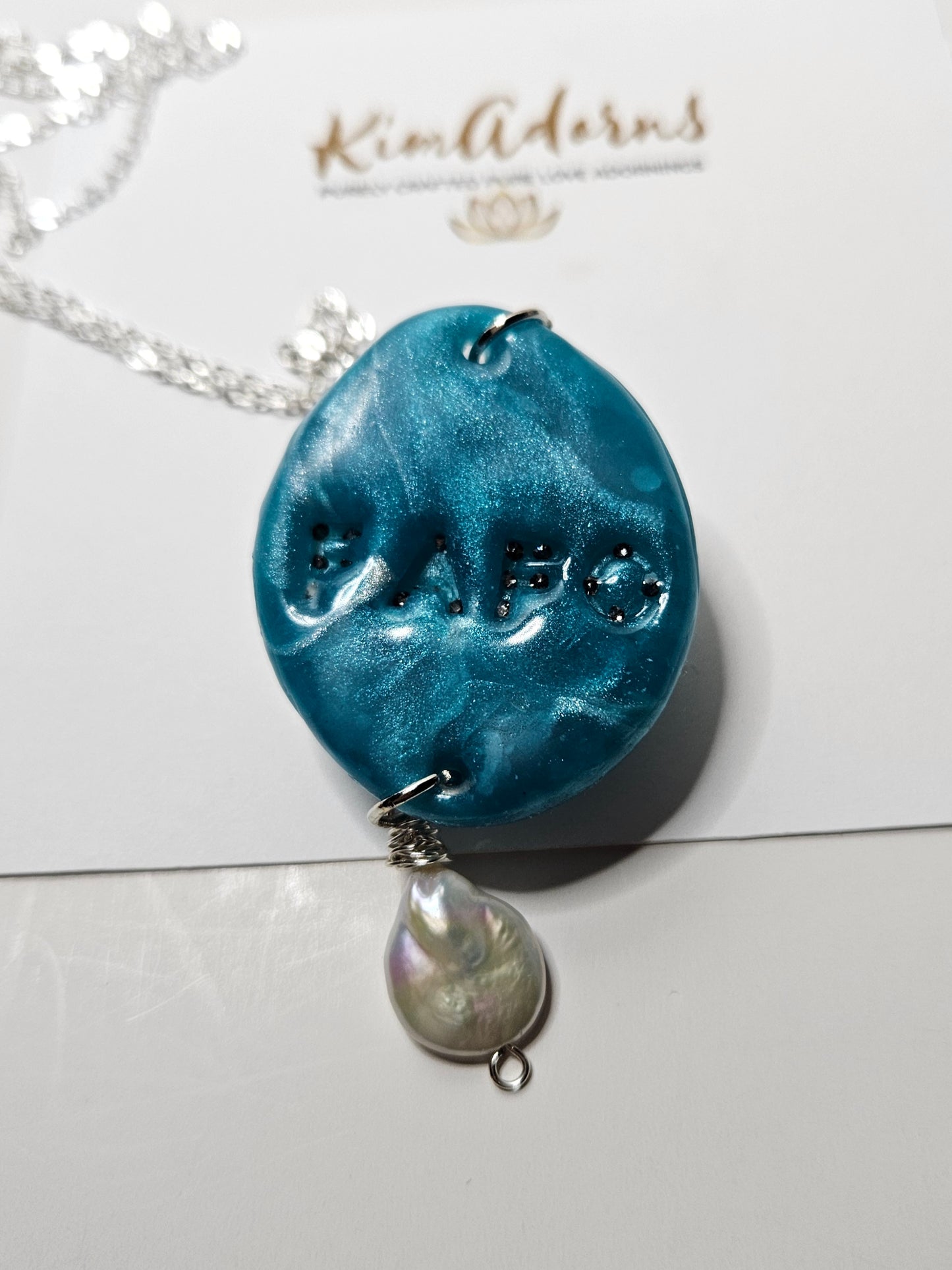 FAFO Murano Clay Pearl Pendant