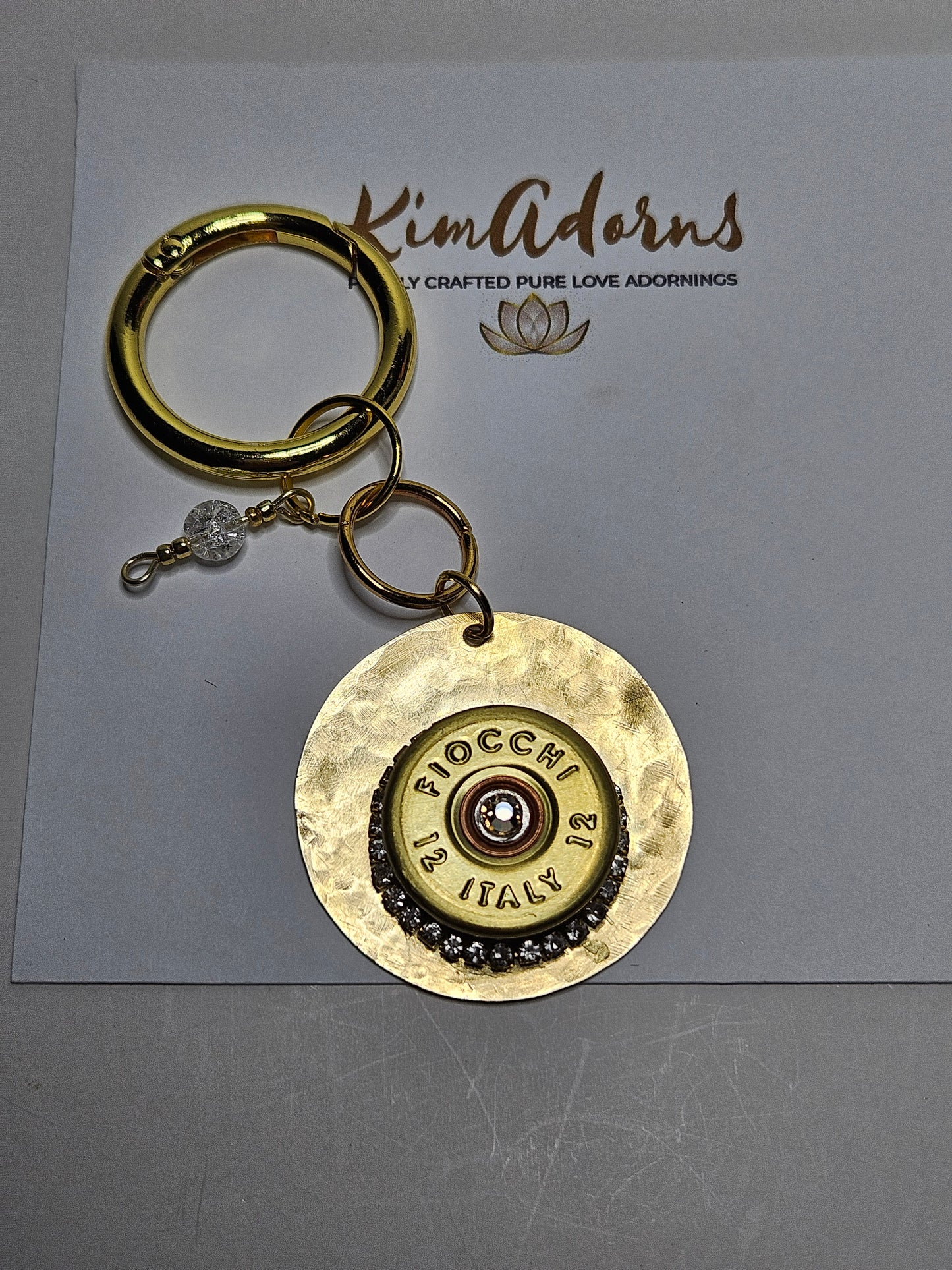 Fiocchi 12  brass handbag charm