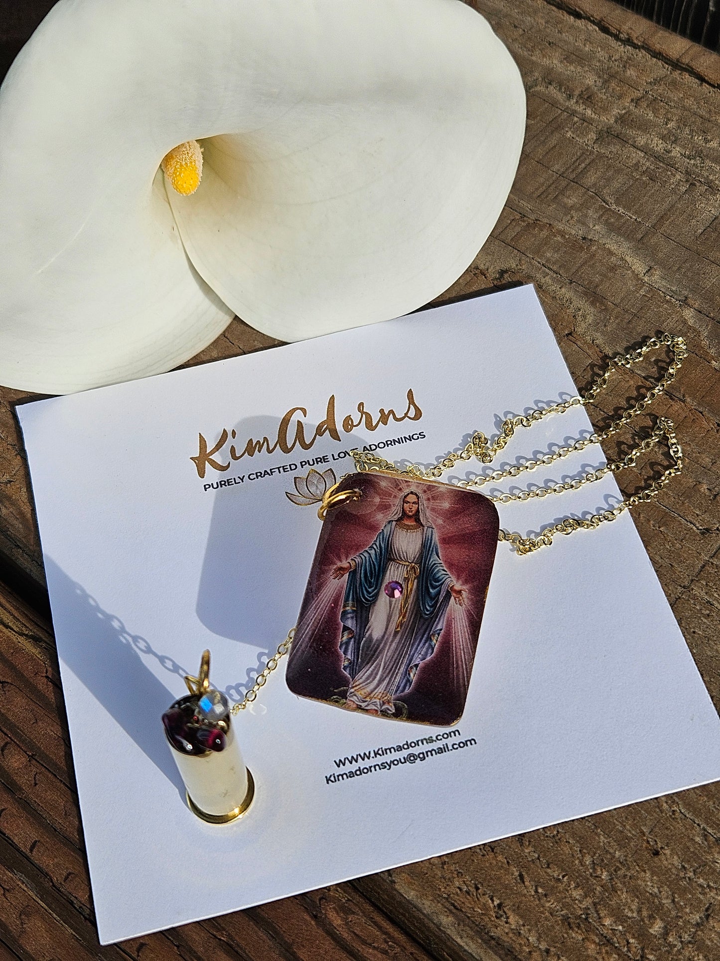 Mary Magdalene Charm chamber pendant