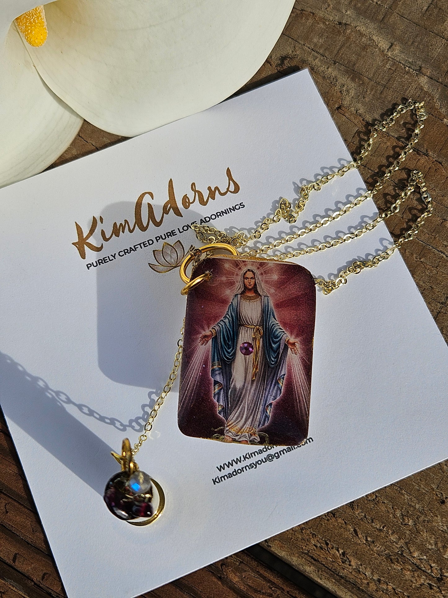 Mary Magdalene Charm chamber pendant