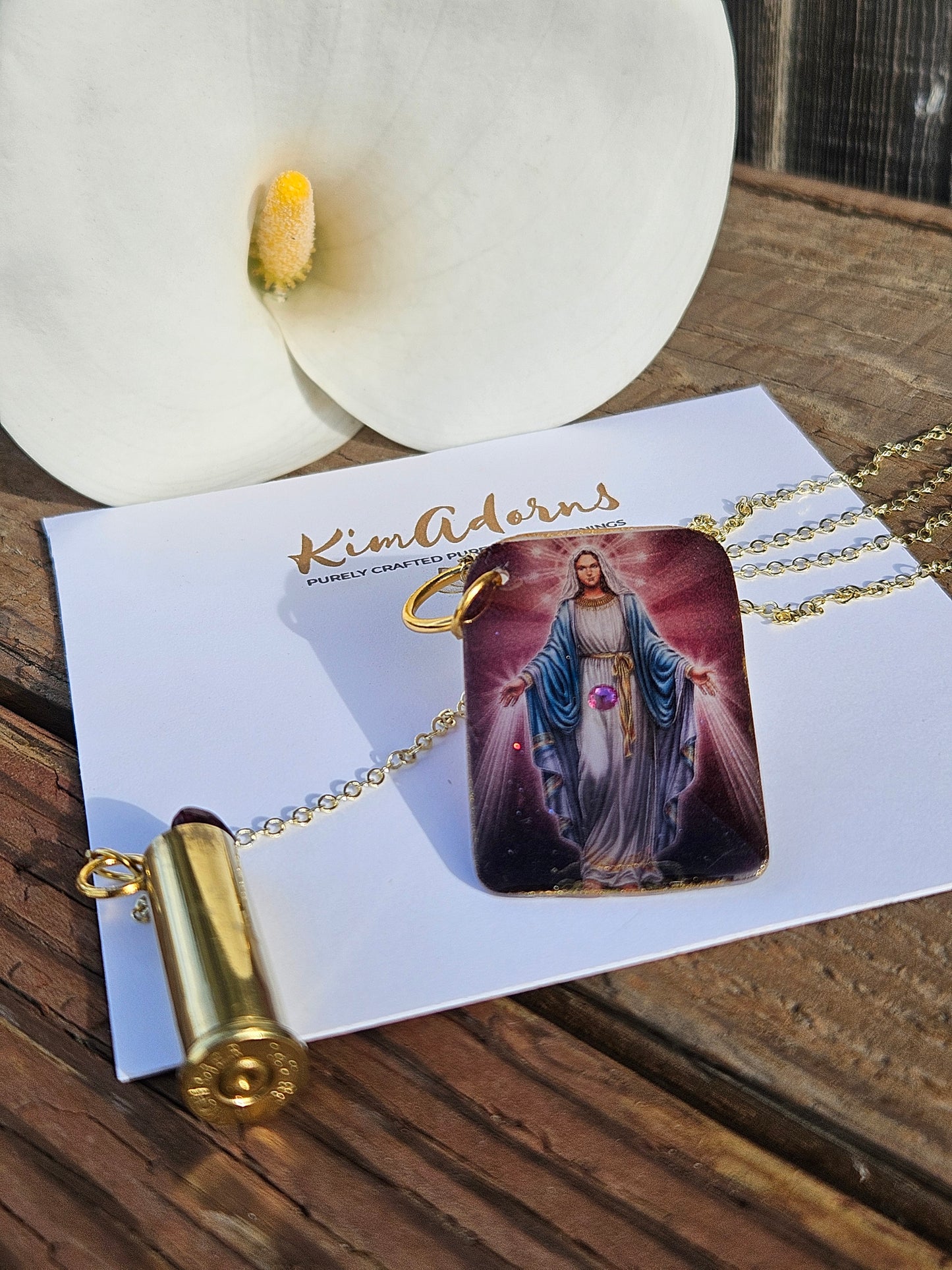 Mary Magdalene Charm chamber pendant