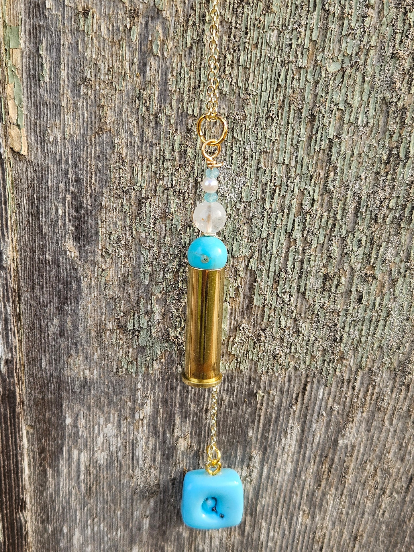 Tiffany blue  enforcer pendant