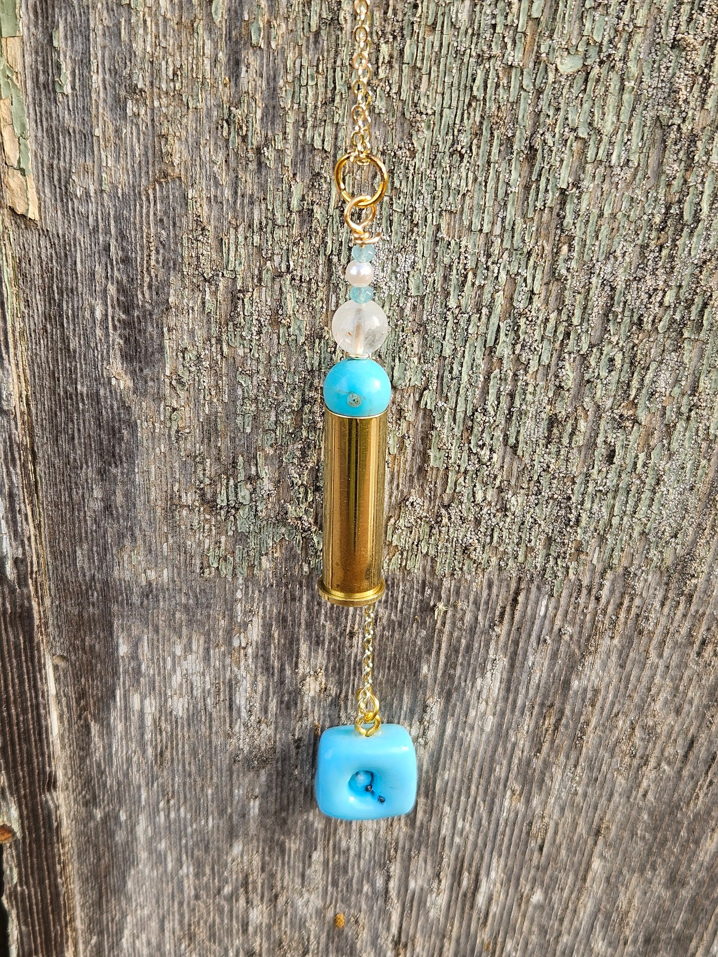 Tiffany blue  enforcer pendant
