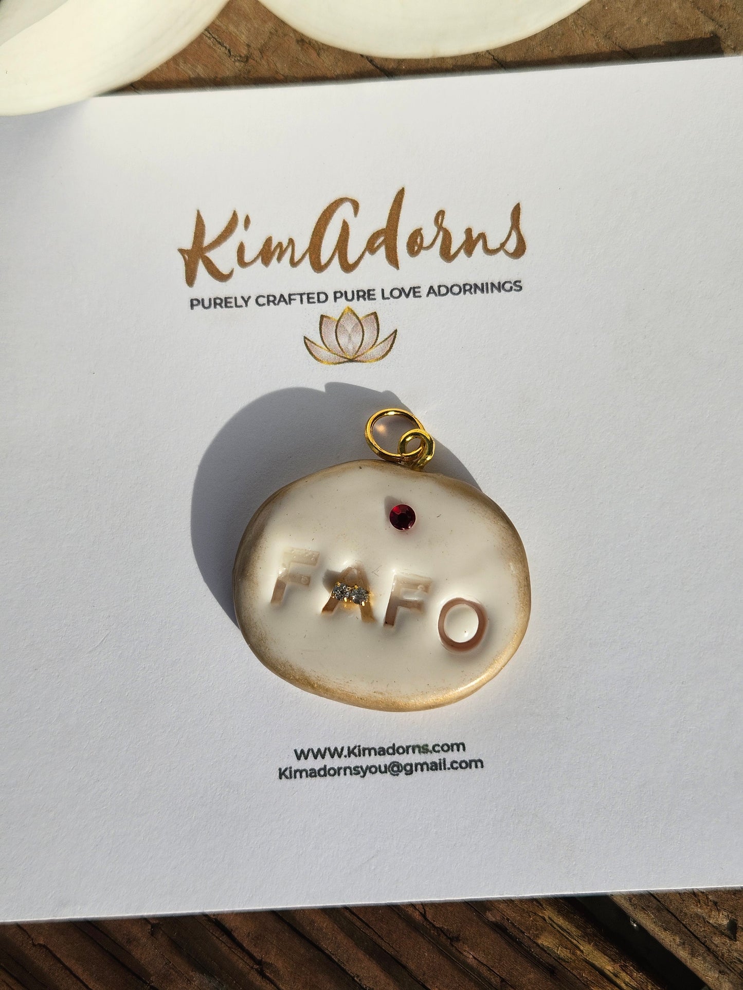 FAFO clay charm