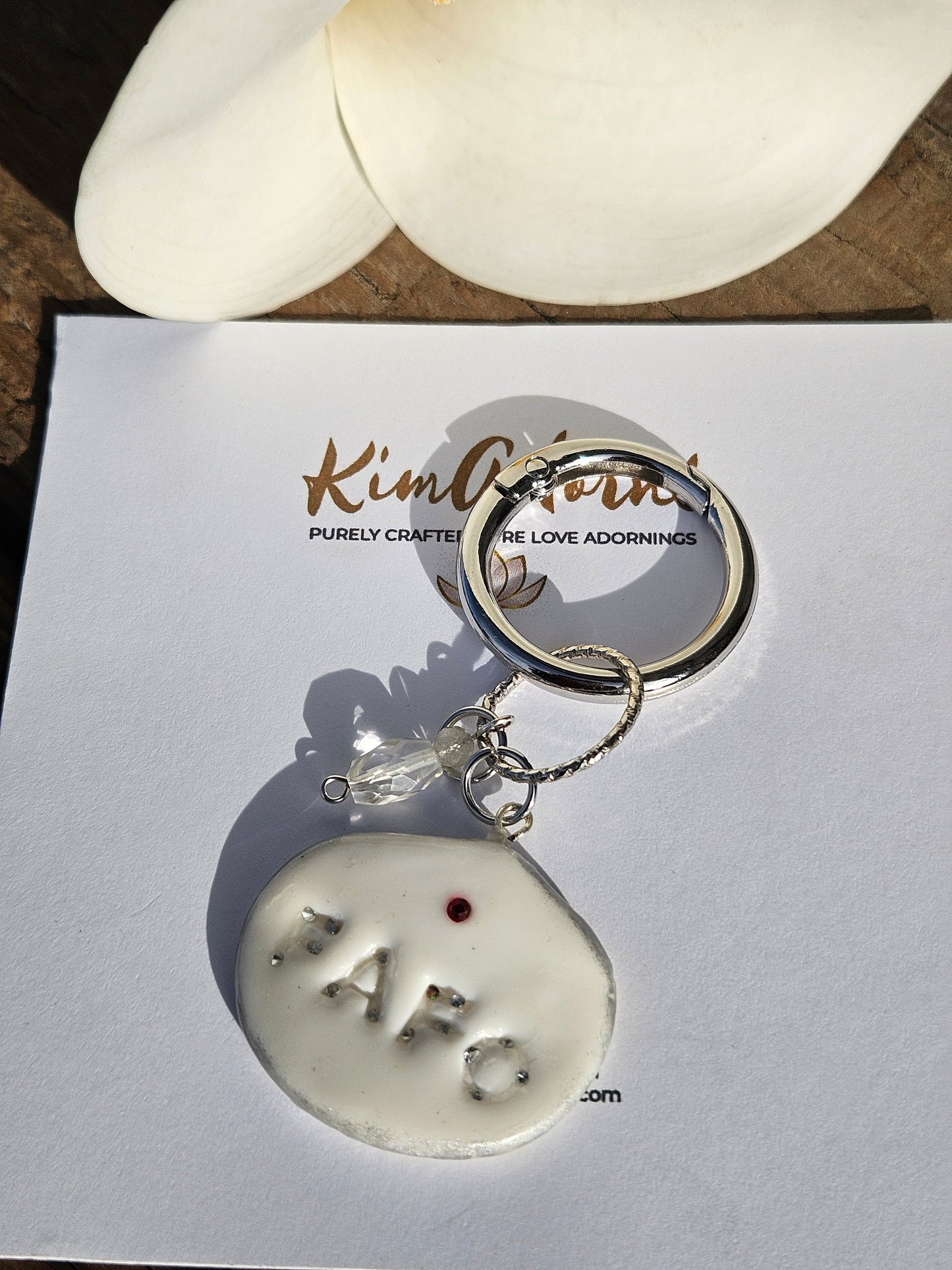FAFO Clay handbag charm silver