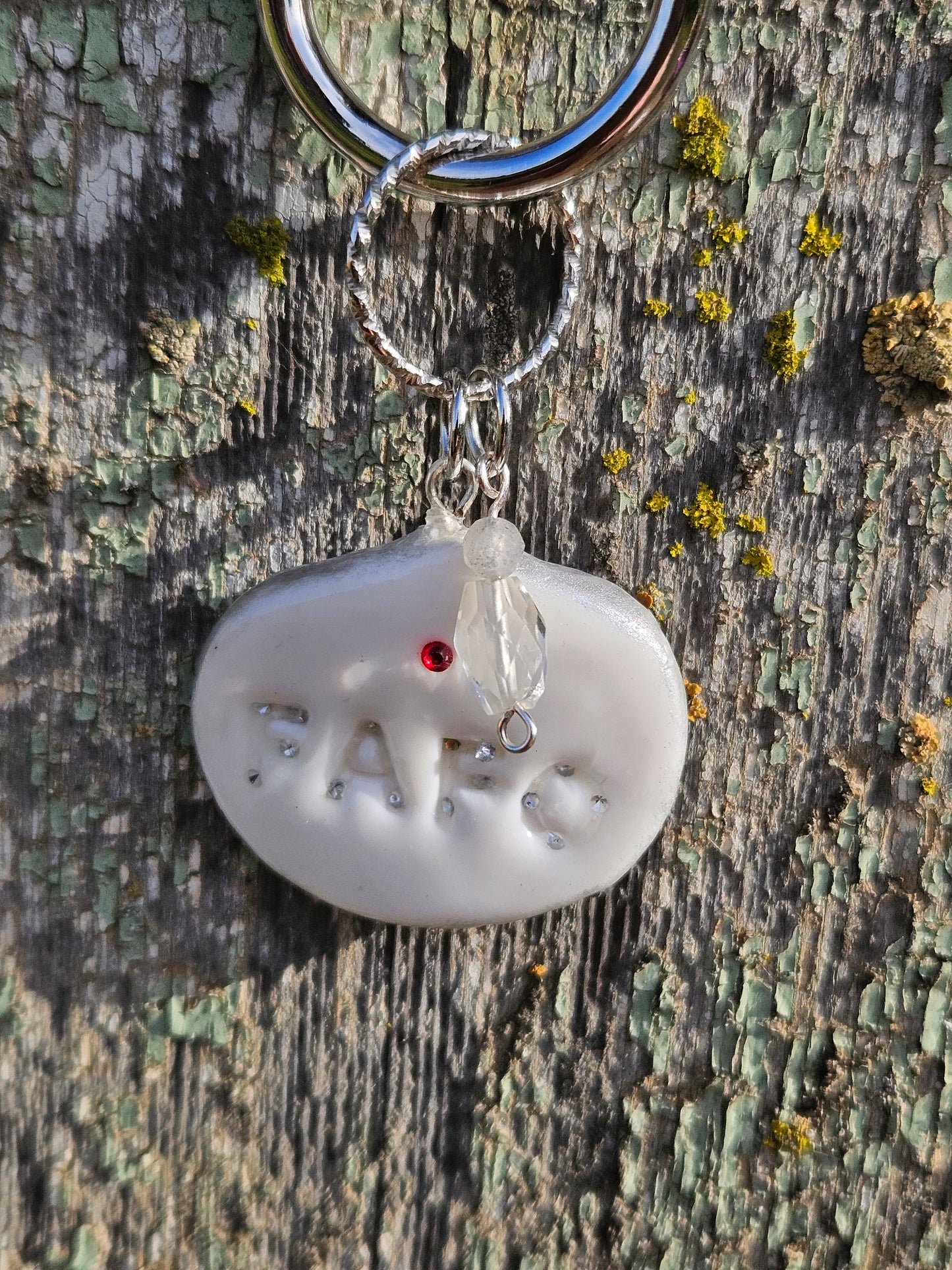 FAFO Clay handbag charm silver