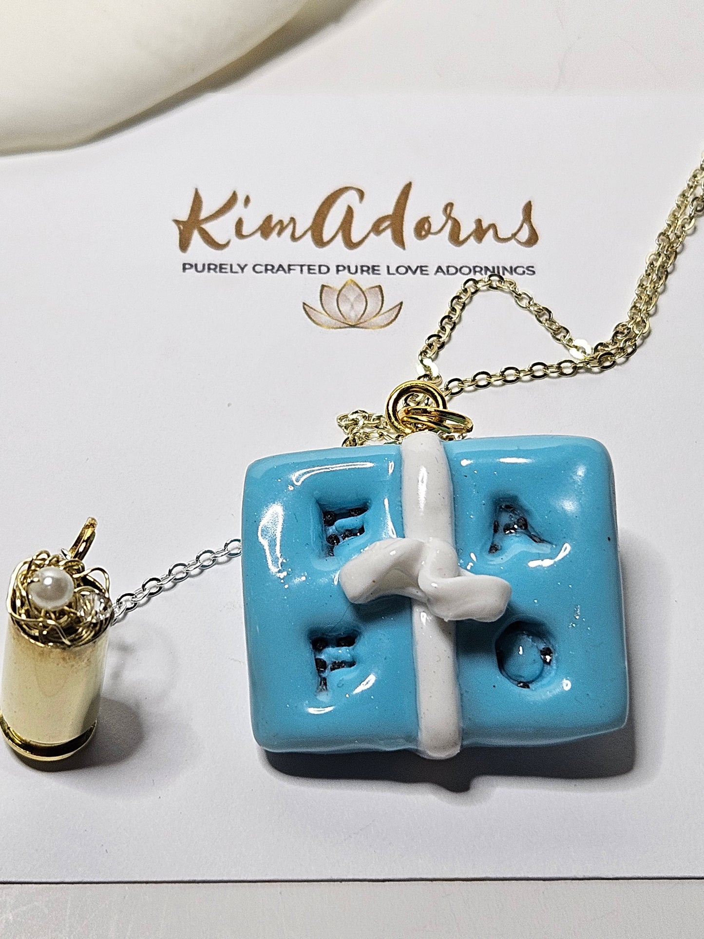 Tiffany blue box pendant