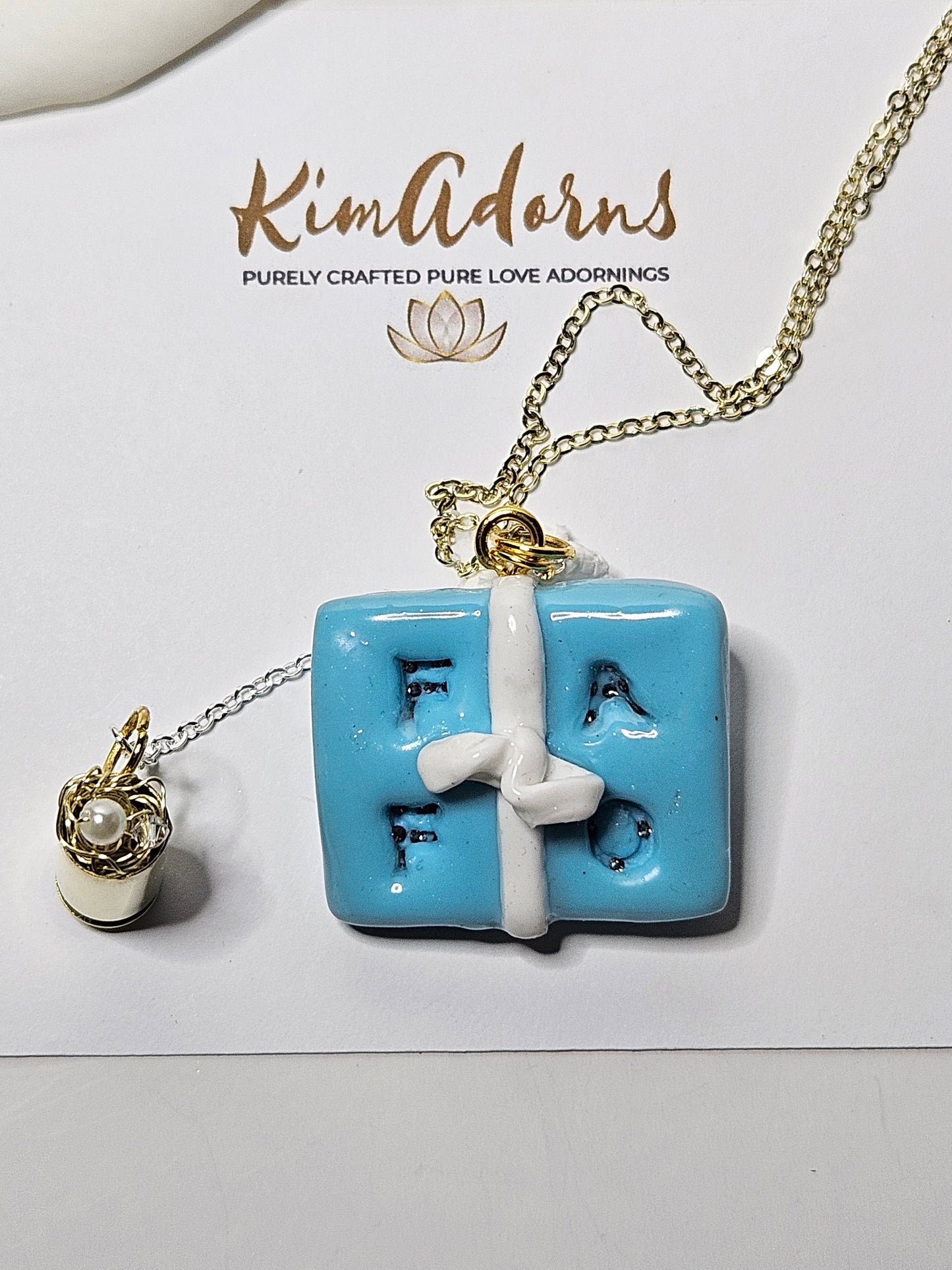 Tiffany blue box pendant