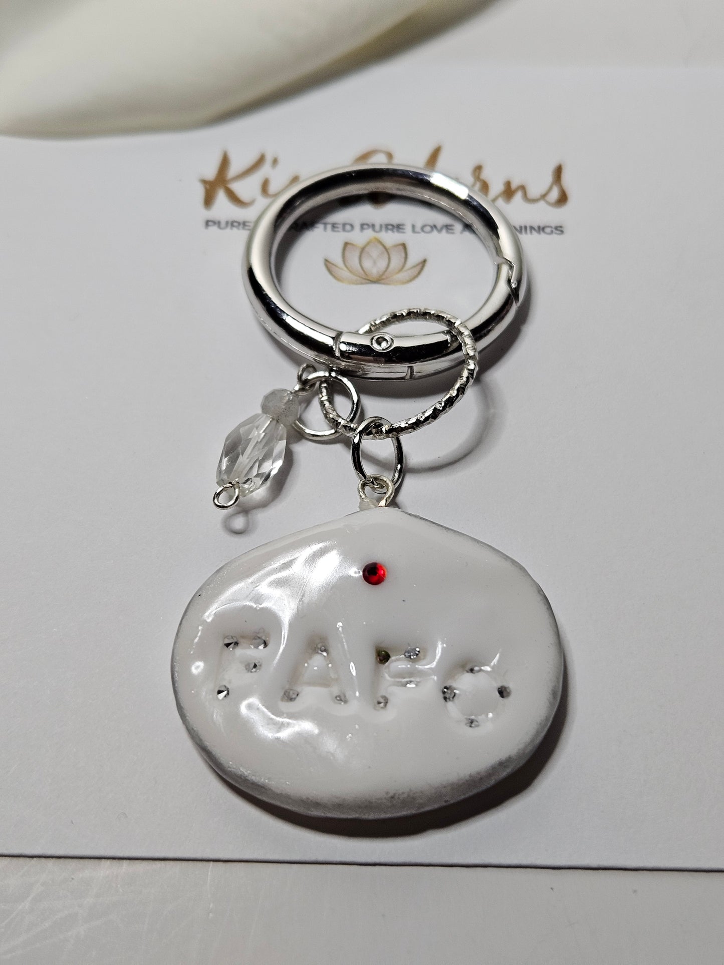 FAFO Clay handbag charm silver