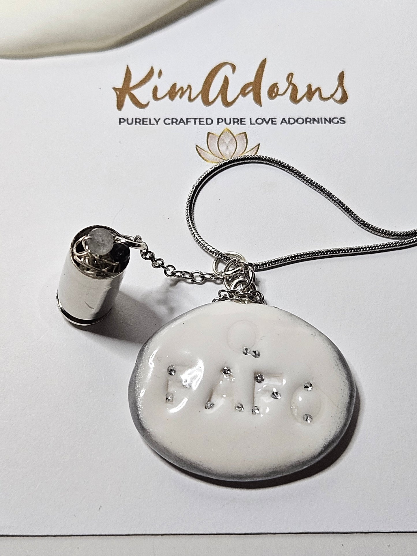 FAFO clay charm pendant chamber