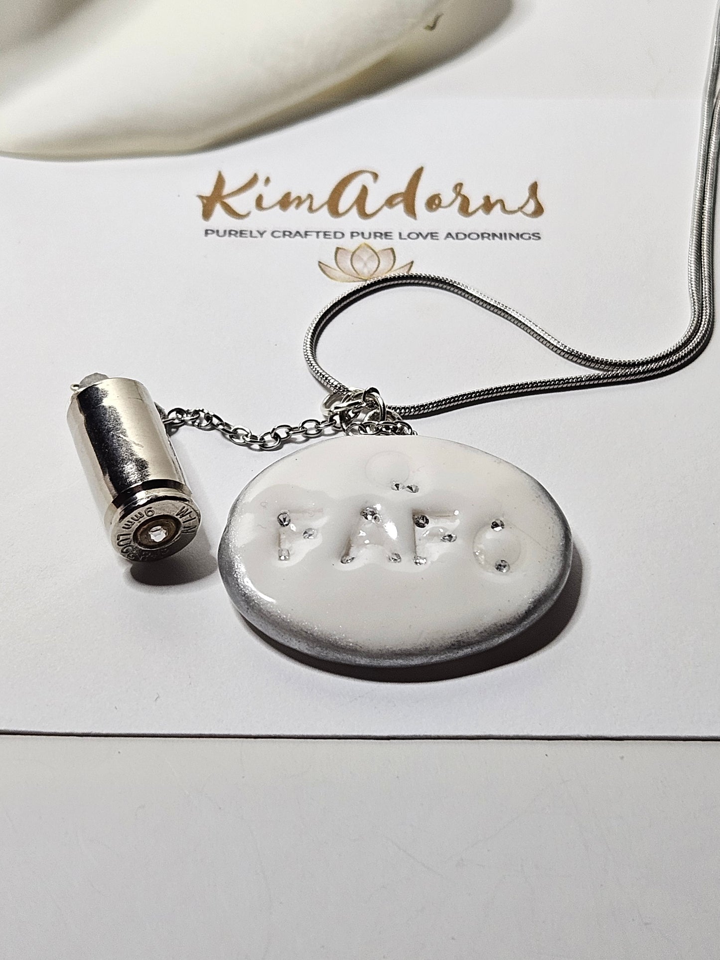 FAFO clay charm pendant chamber