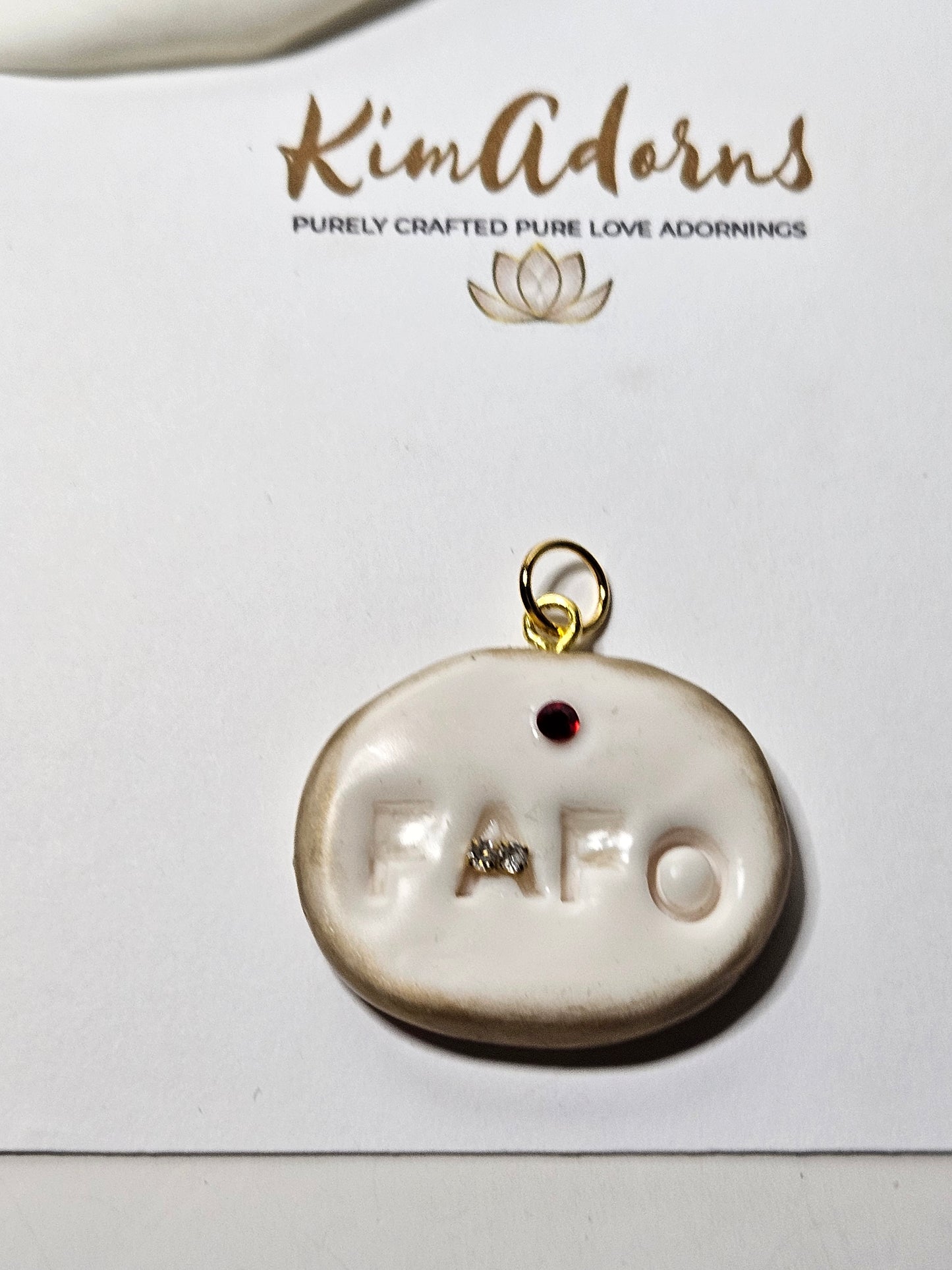 FAFO clay charm