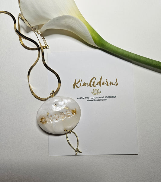 Chosen Ichthys  Golden Stone Pendant
