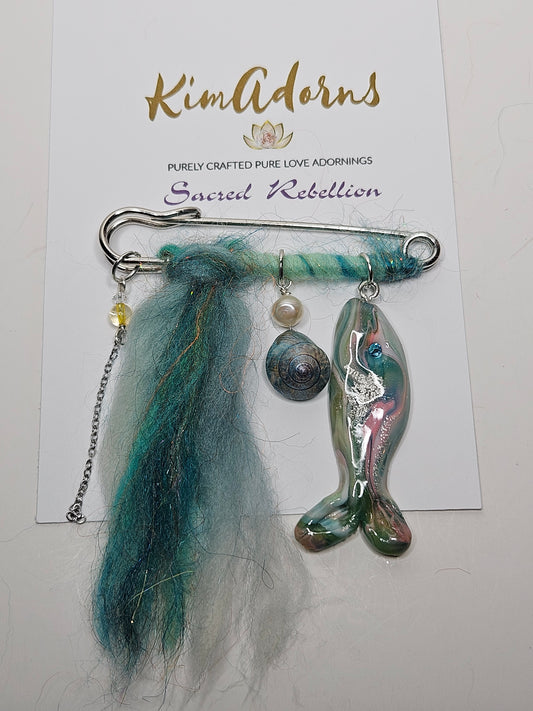 Ocean Journey Fish Talisman Pin