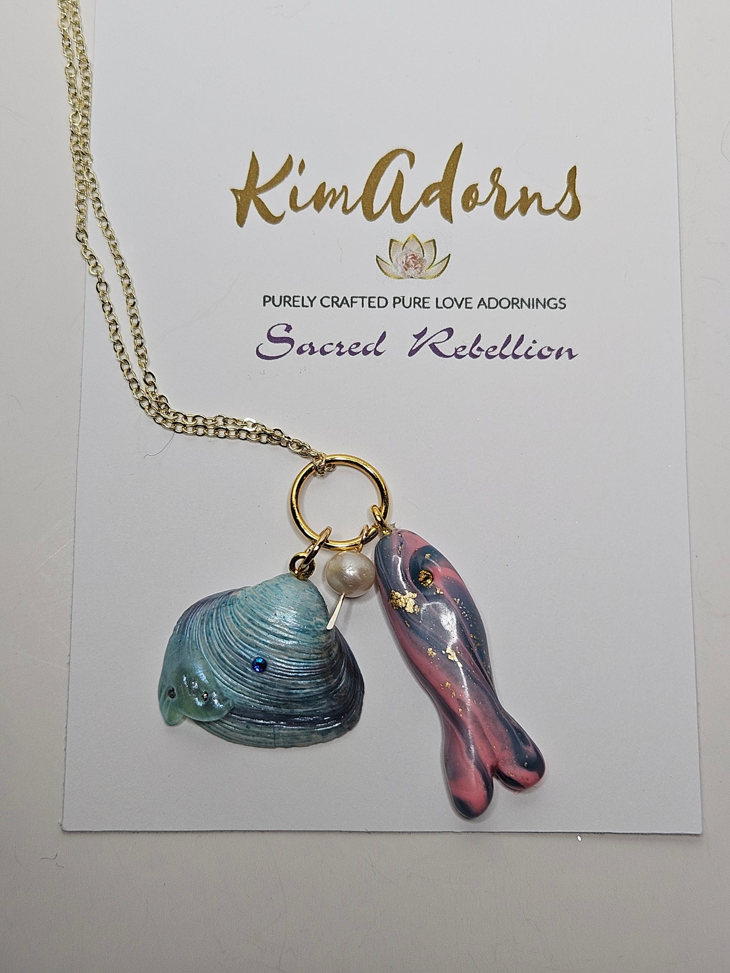 Mother Ocean Fish Of Abundance Talisman Necklace
