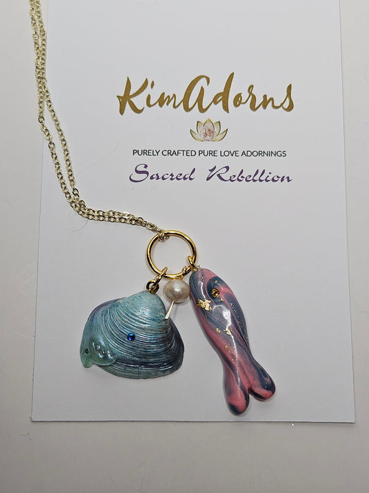 Mother Ocean Fish Of Abundance Talisman Necklace