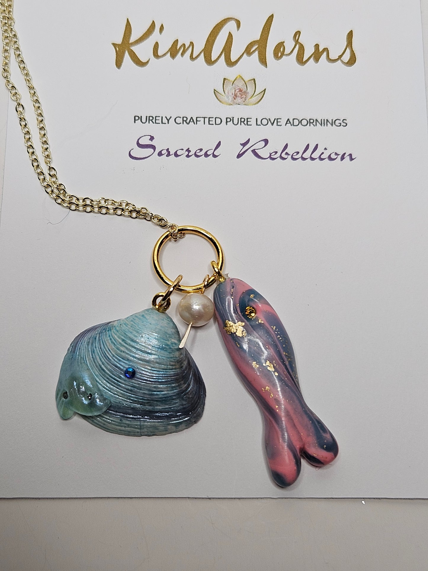 Mother Ocean Fish Of Abundance Talisman Necklace