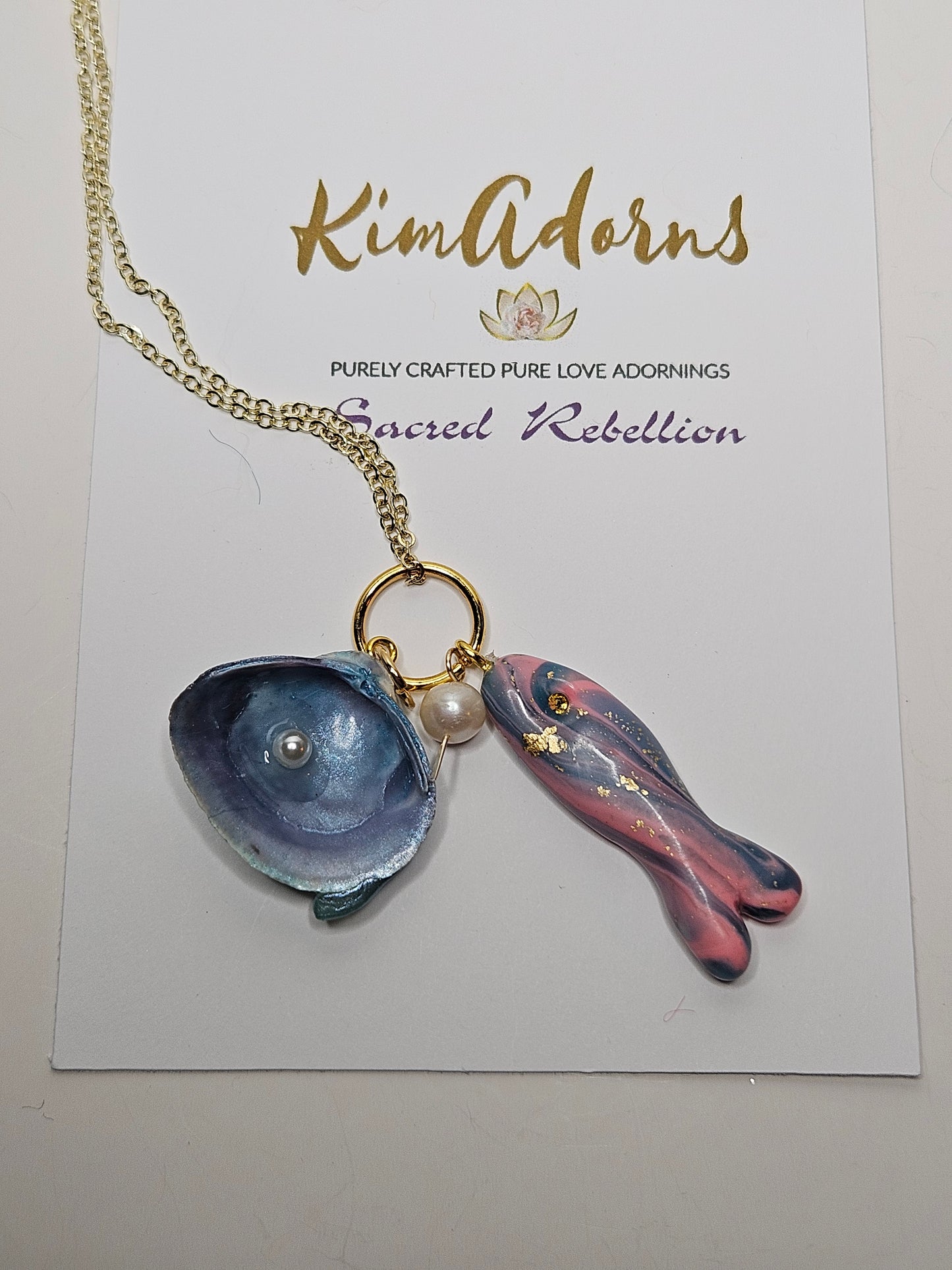 Mother Ocean Fish Of Abundance Talisman Necklace