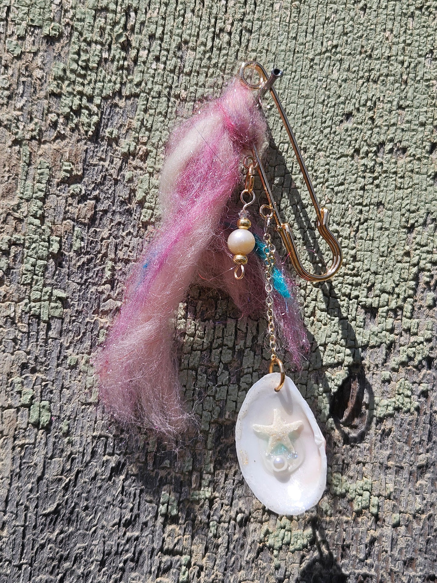 Pink Tide Shell Talisman Pin