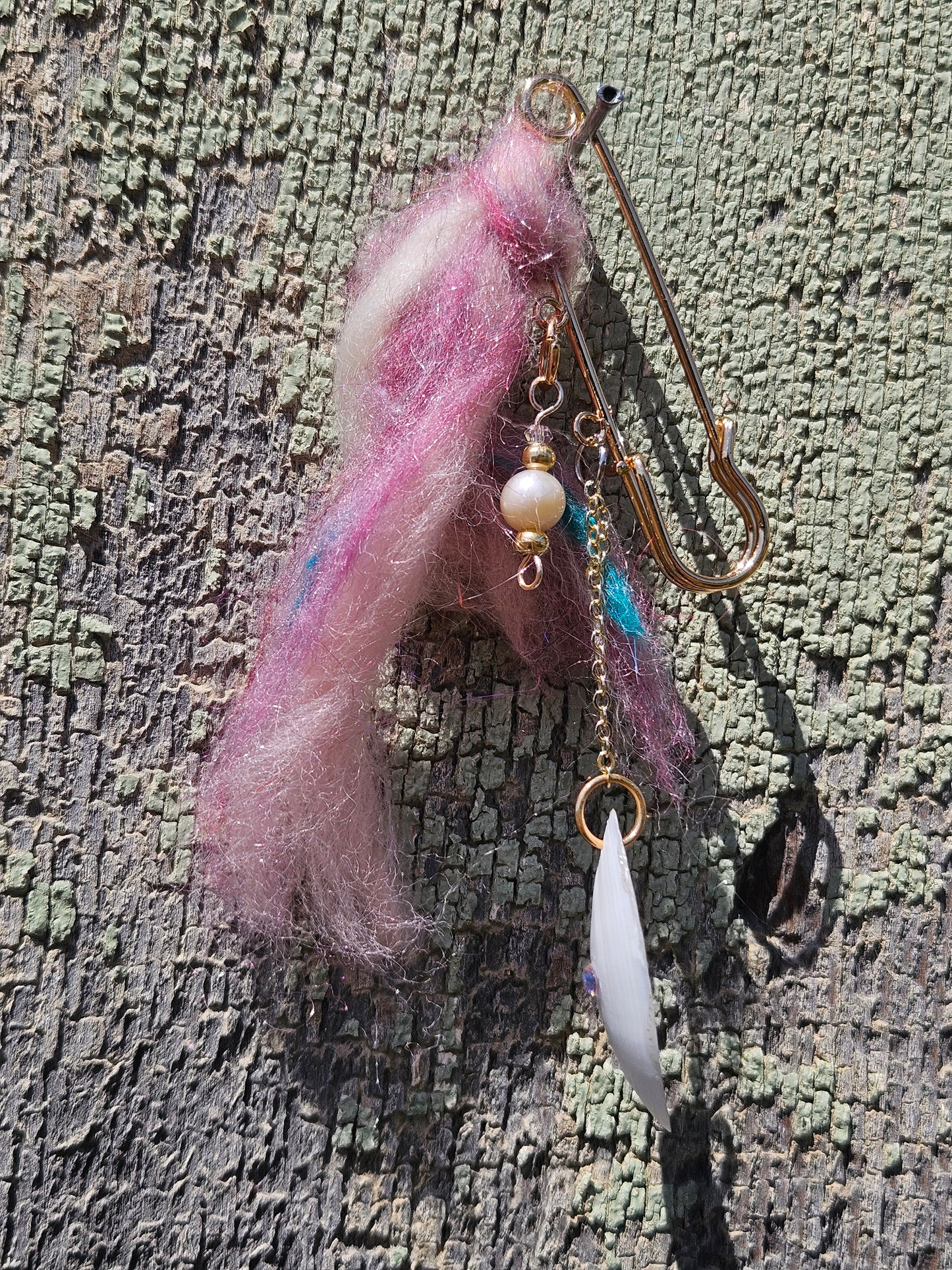 Pink Tide Shell Talisman Pin