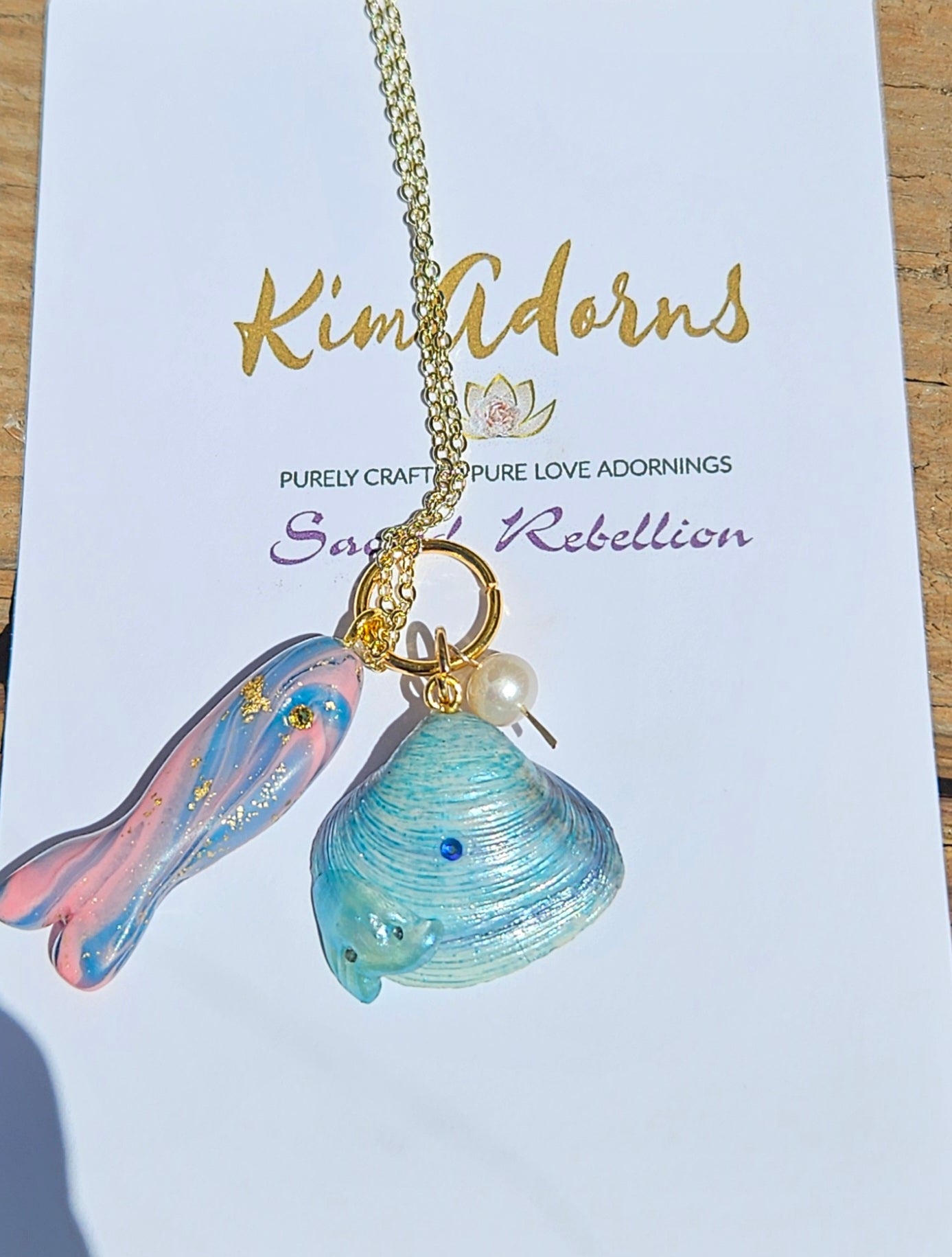 Mother Ocean Fish Of Abundance Talisman Necklace