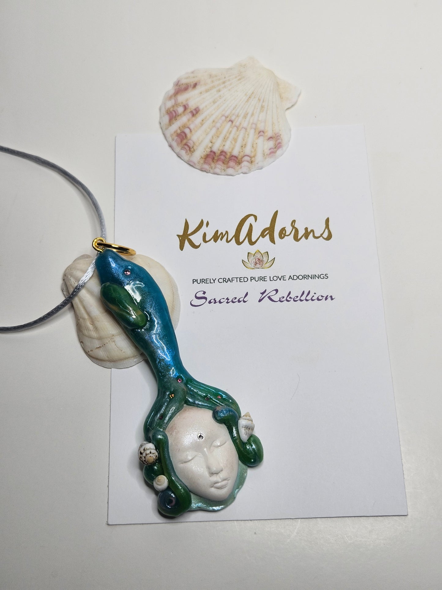Ocean Mother Dolphin Guardian Pendant