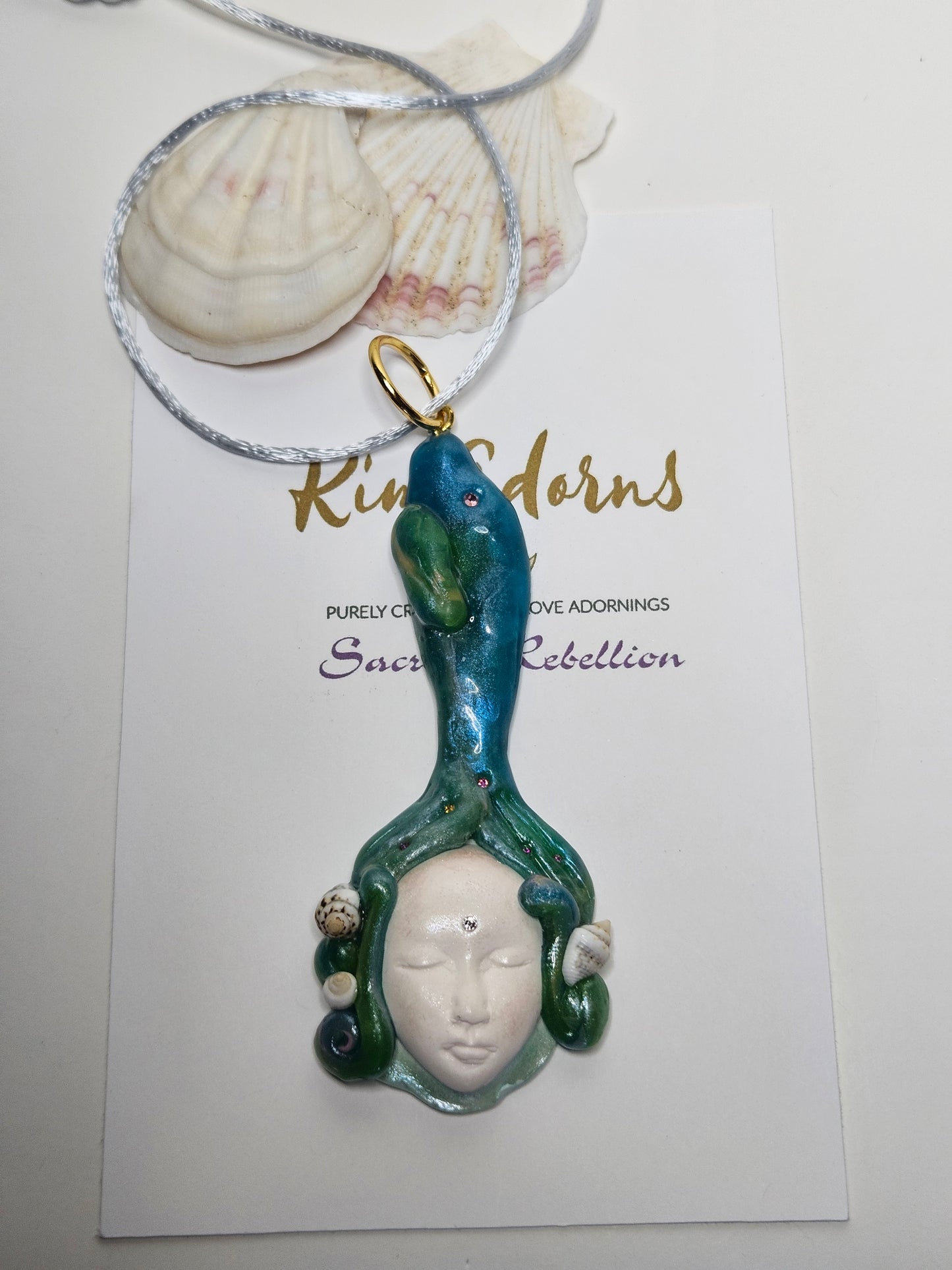 Ocean Mother Dolphin Guardian Pendant