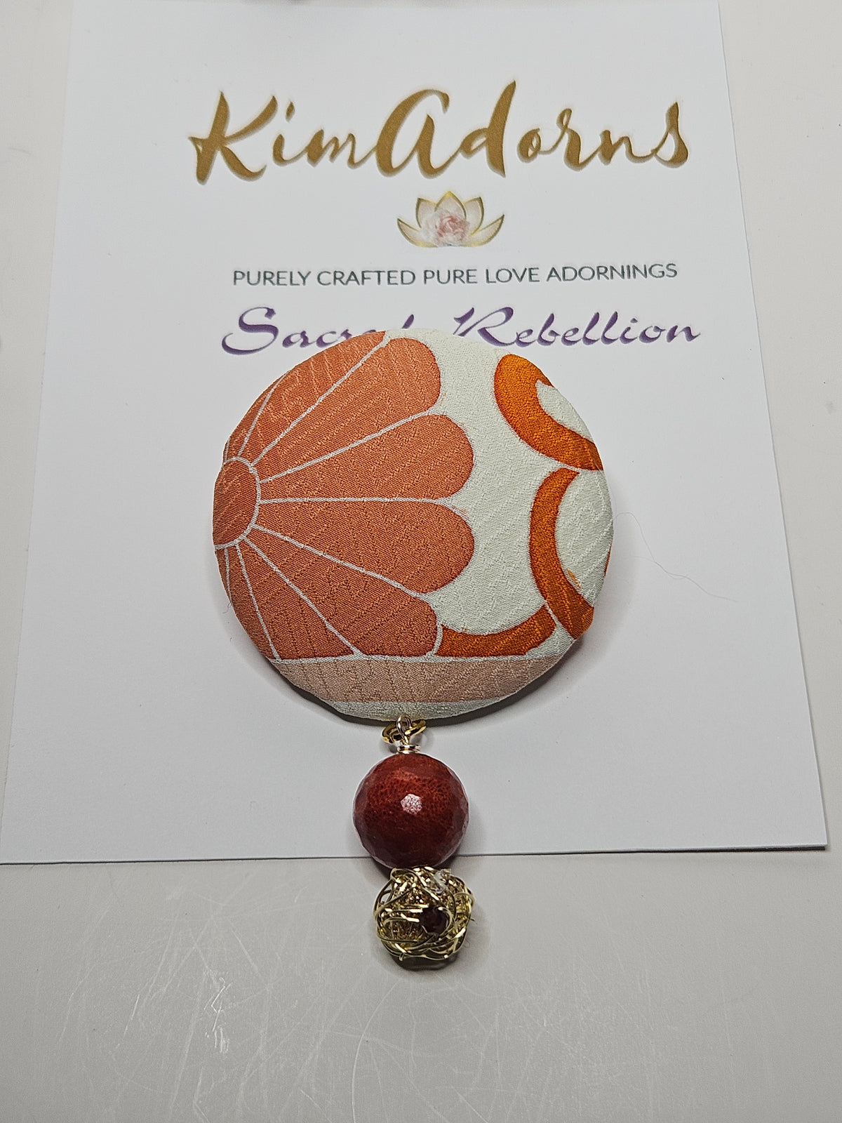 Japanese Kimono silk Brooch