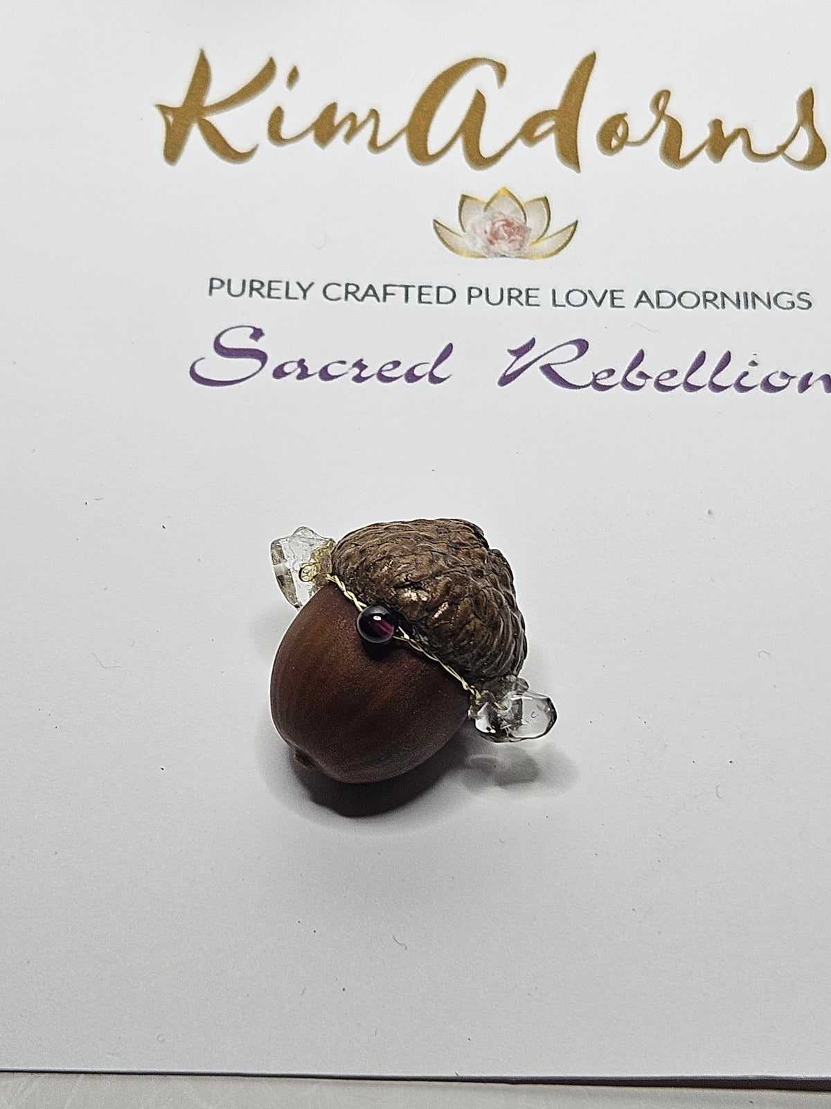 Acorn Talisman Crystal Crown