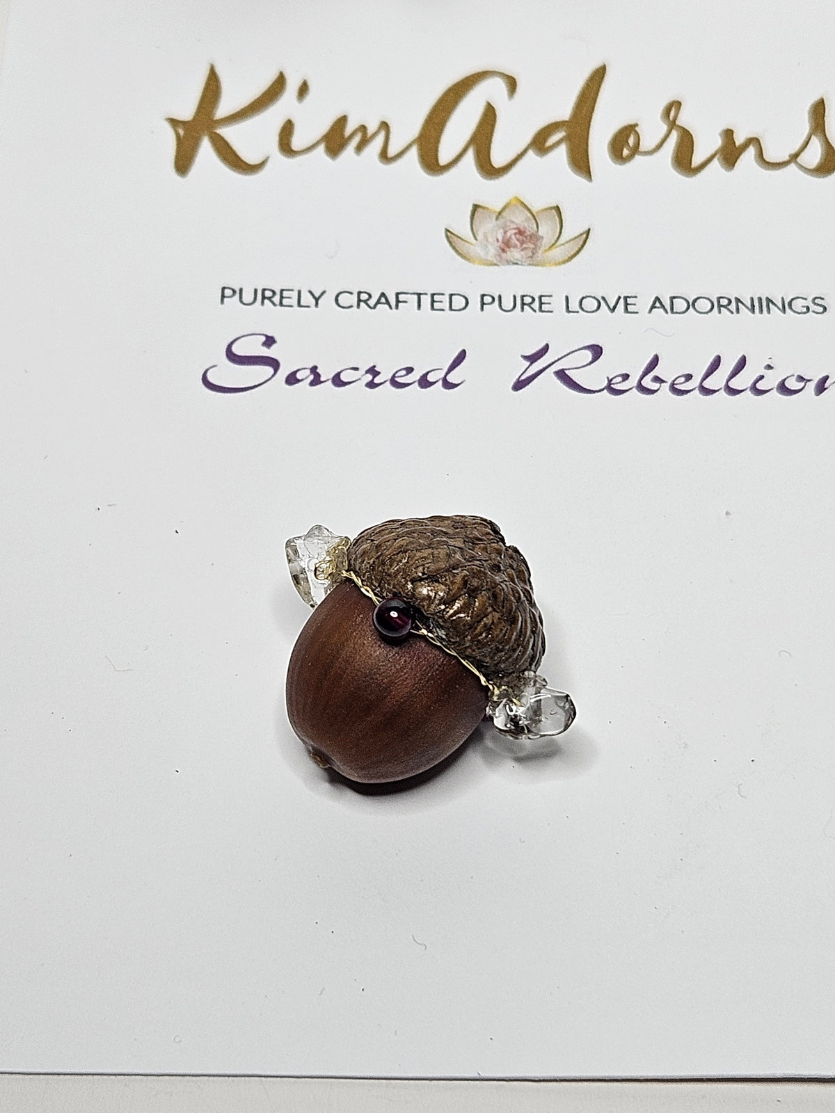 Acorn Talisman Crystal Crown