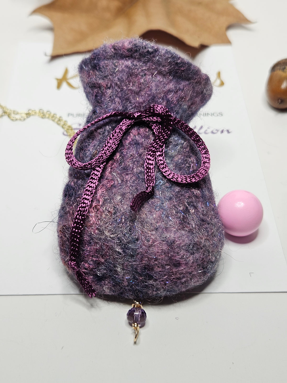 Violet Flame Frequency Vessel Pouch