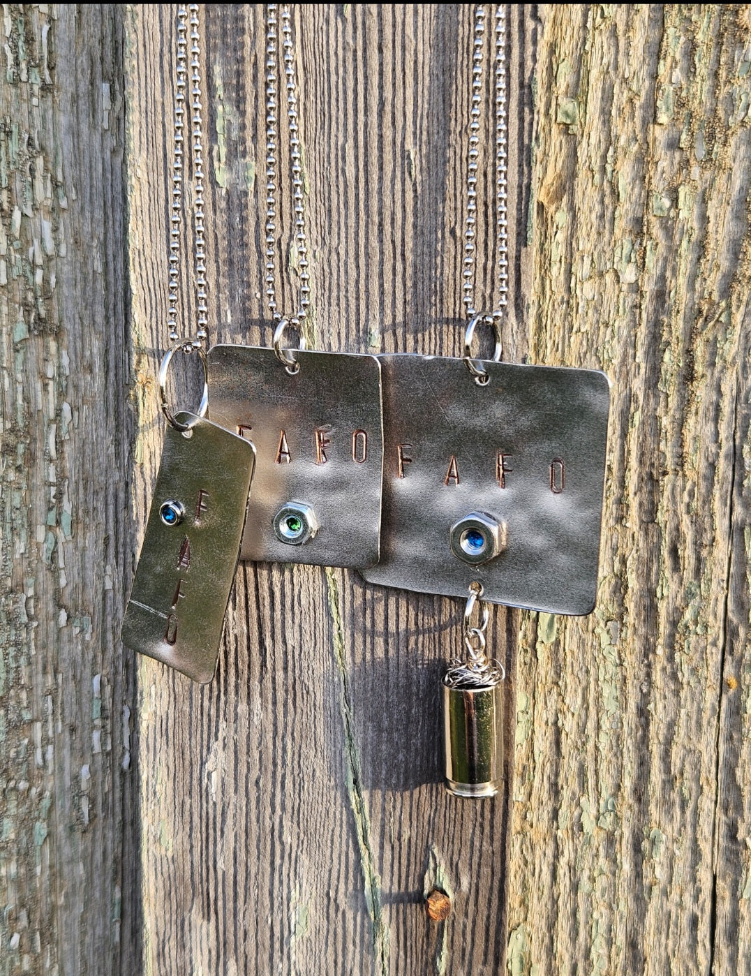 FAF💫 Mens steel tag pendant