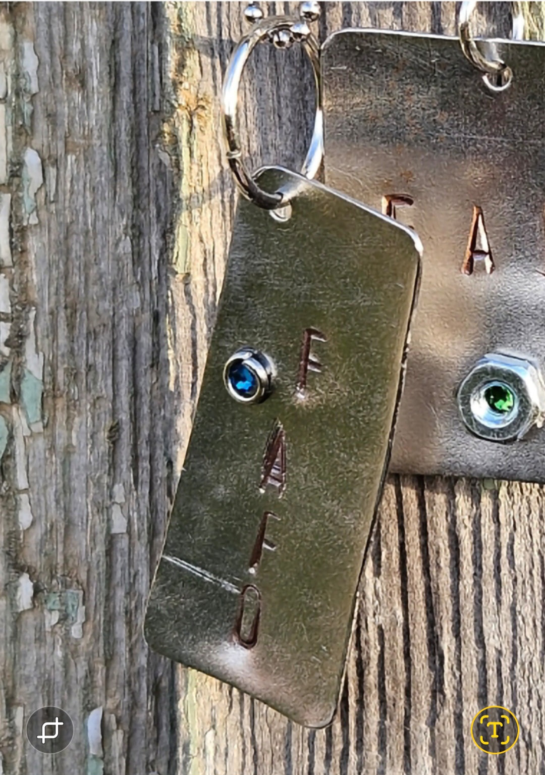 FAF💫 Mens steel tag pendant