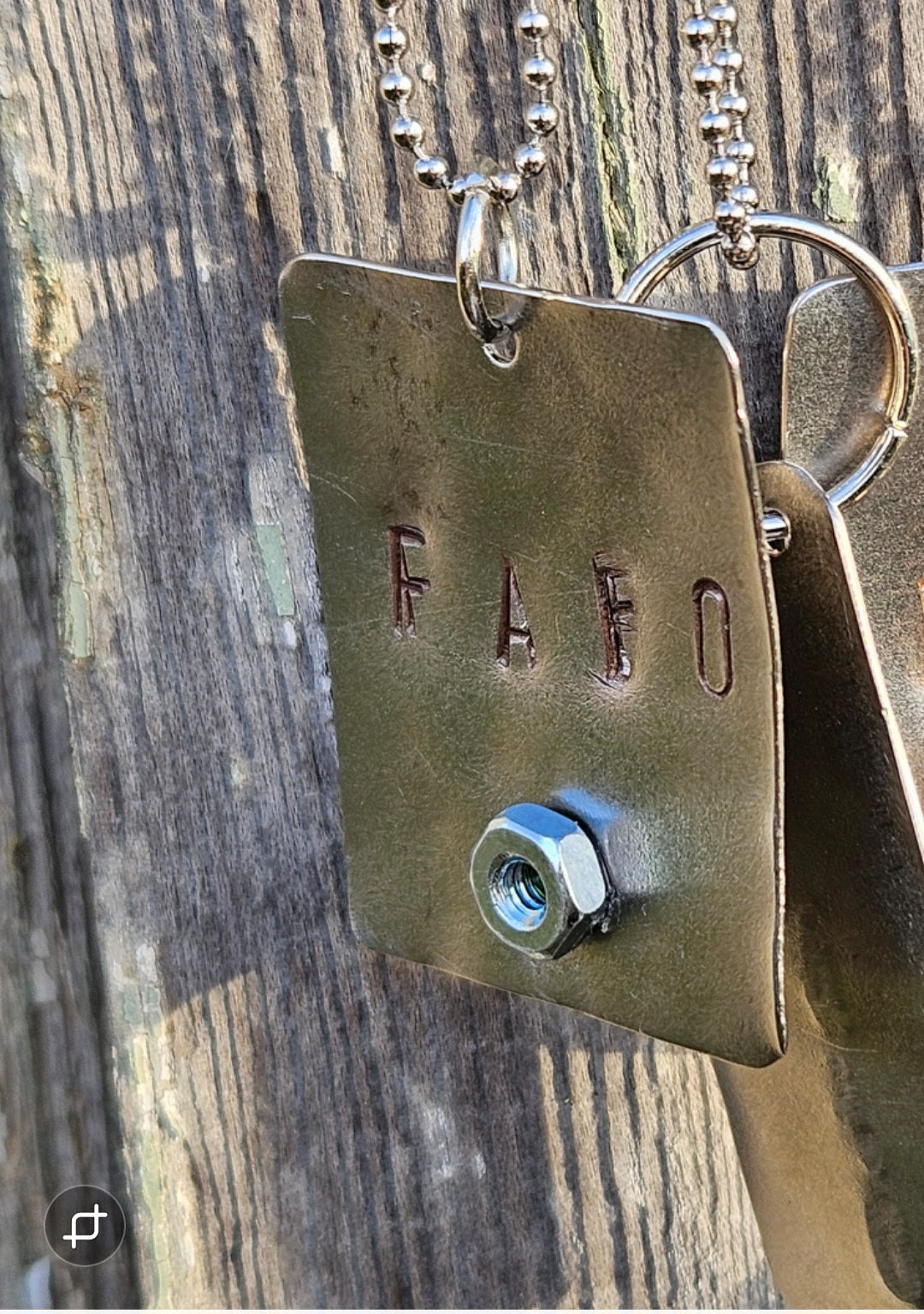 F⭐️F💫 Mens steel tag pendant