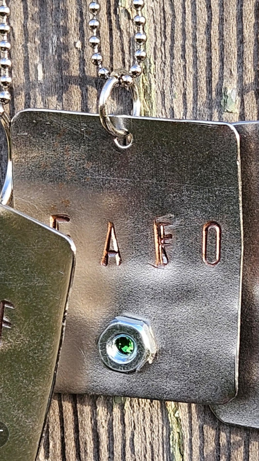 F⭐️F💫 Mens steel tag pendant
