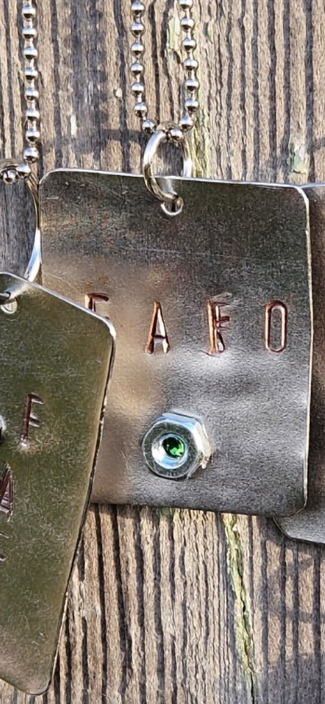F⭐️F💫 Mens steel tag pendant