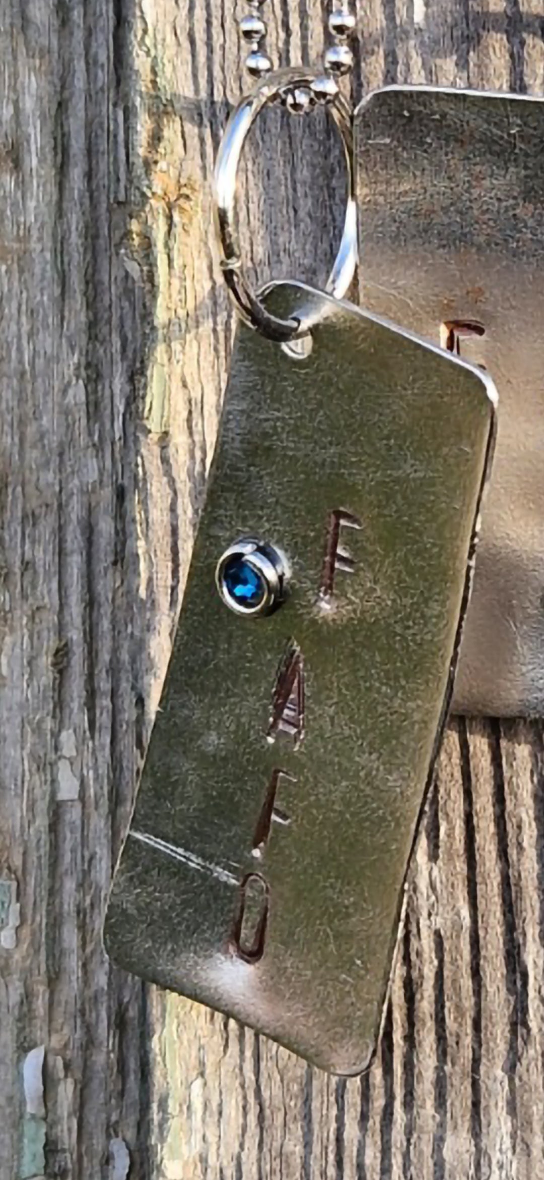 FAF💫 Mens steel tag pendant